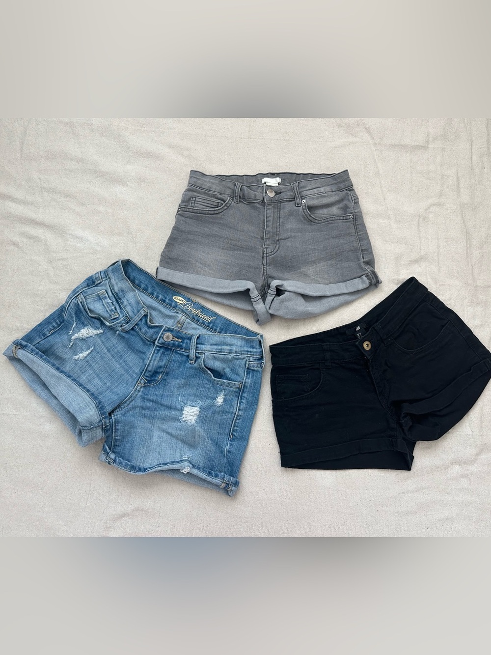 3 Small Denim Shorts Bundle Size 0, 4, 2 - Picture 2 of 16